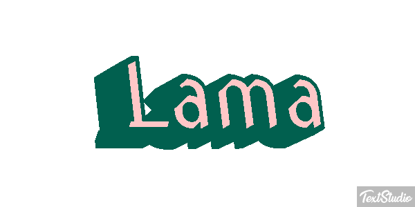 Lama Texteffekt