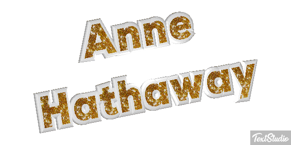 Anne Hathaway Effetto testo