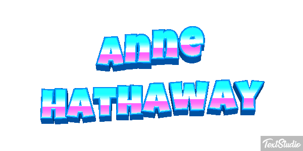 Anne Hathaway Effetto testo