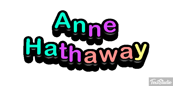 Anne Hathaway Effetto testo