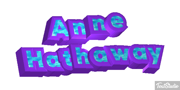 Anne Hathaway Effetto testo