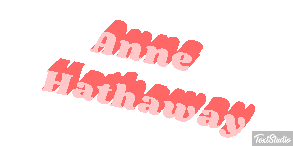 Anne Hathaway Effetto testo