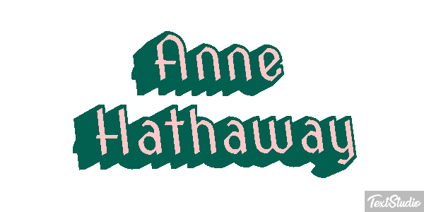 Anne Hathaway Effetto testo