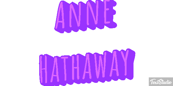Anne Hathaway Effetto testo