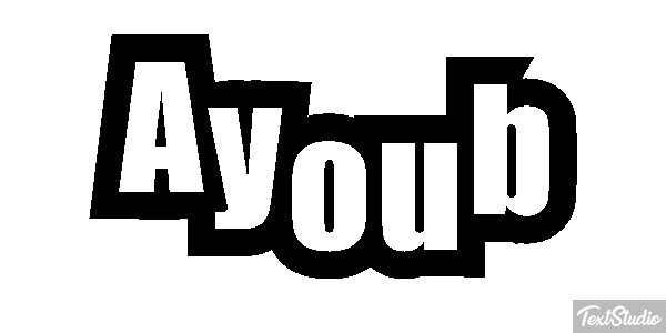 Ayoub Текстовый эффект