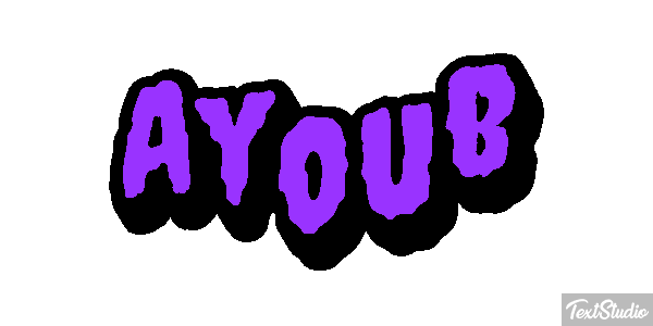 Ayoub Текстовый эффект