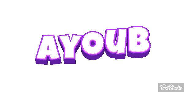Ayoub Текстовый эффект