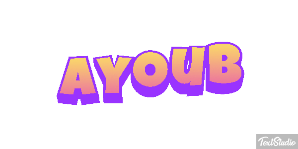 Ayoub Текстовый эффект