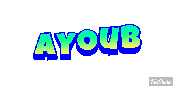 Ayoub Текстовый эффект