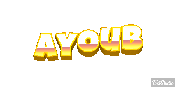 Ayoub Текстовый эффект