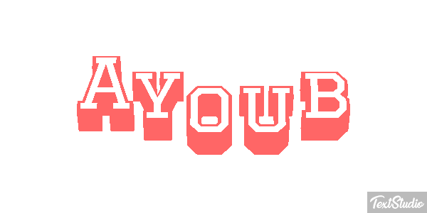 Ayoub Текстовый эффект