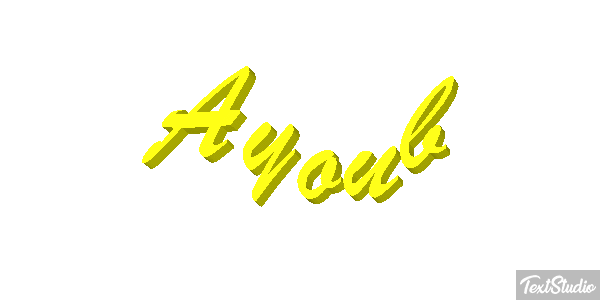 Ayoub Текстовый эффект
