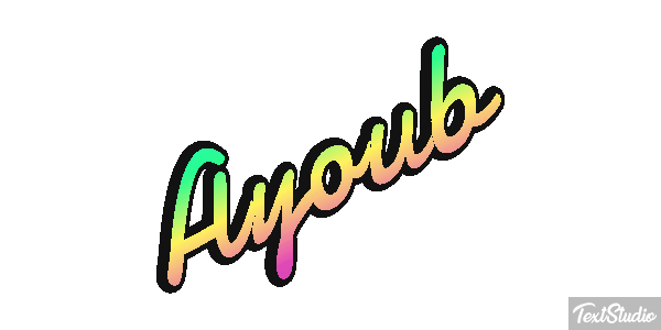 Ayoub Текстовый эффект