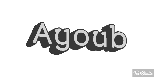 Ayoub Текстовый эффект