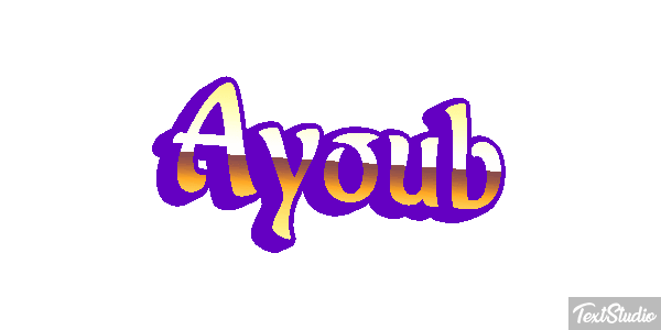 Ayoub Текстовый эффект