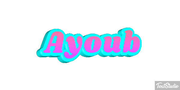 Ayoub Текстовый эффект