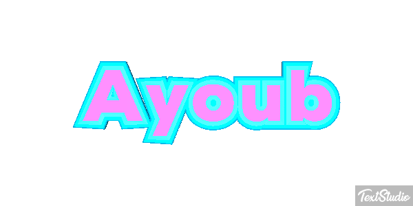 Ayoub Текстовый эффект