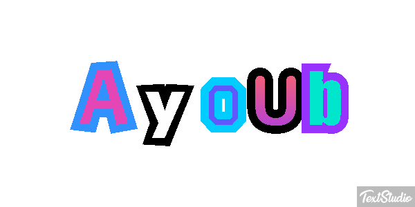 Ayoub Текстовый эффект