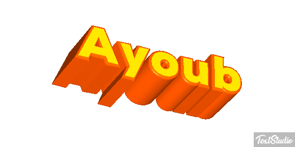 Ayoub Текстовый эффект