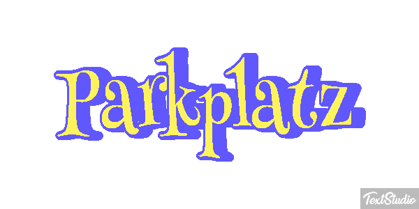 Parkplatz Effetto testo