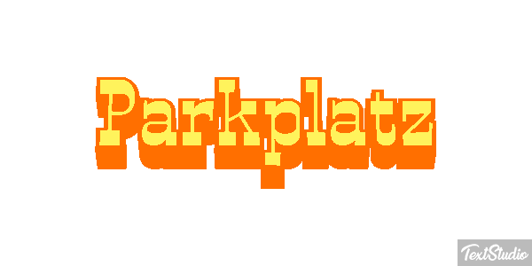 Parkplatz Effetto testo