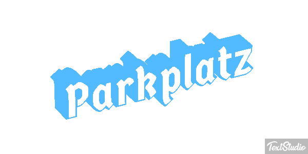 Parkplatz Effetto testo