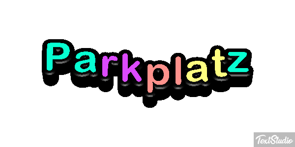 Parkplatz Effetto testo