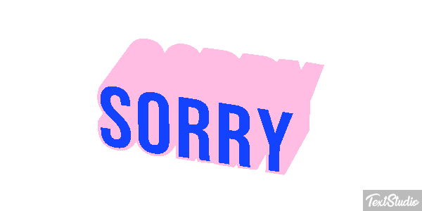 Sorry Texteffekt