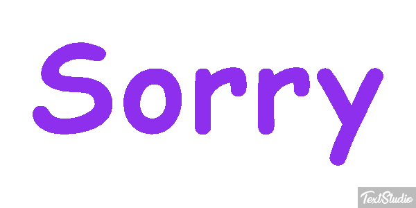Sorry Texteffekt