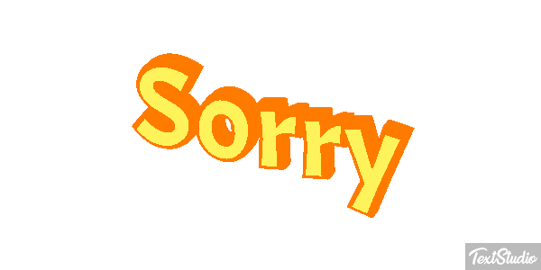 Sorry Texteffekt