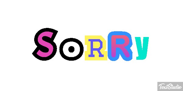 Sorry Texteffekt