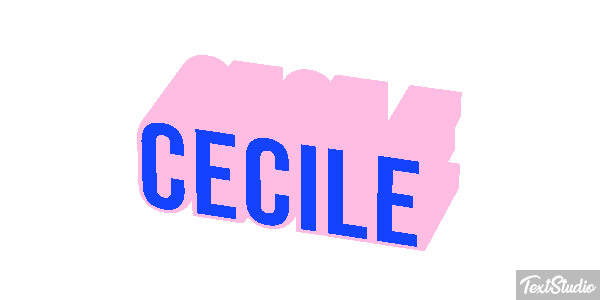 Cecile Text effect