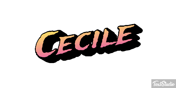 Cecile Text effect