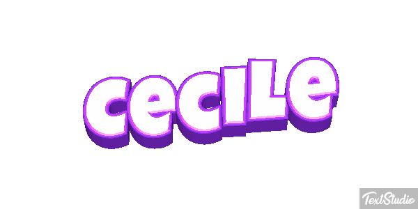 Cecile Text effect