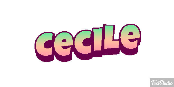 Cecile Text effect