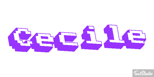 Cecile Text effect