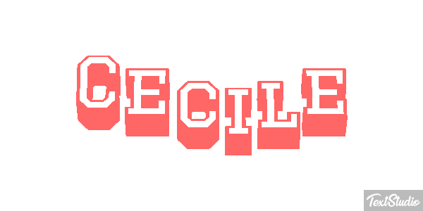 Cecile Text effect