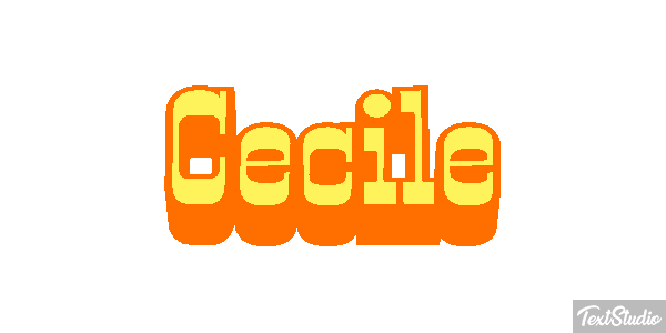 Cecile Text effect