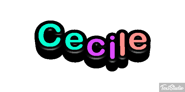 Cecile Text effect