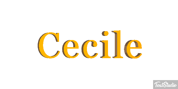 Cecile Text effect