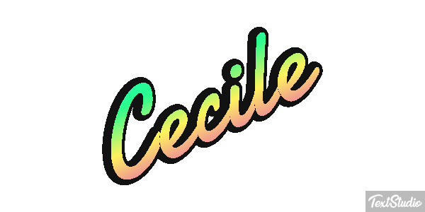 Cecile Text effect