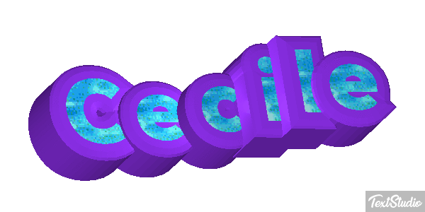Cecile Text effect