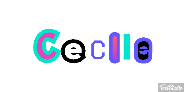 Cecile Text effect