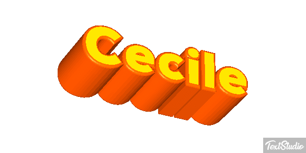 Cecile Text effect