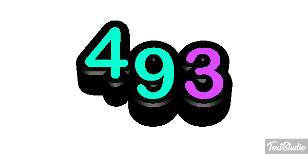 493 Текстовый эффект