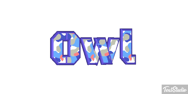 Owl Tekst effect