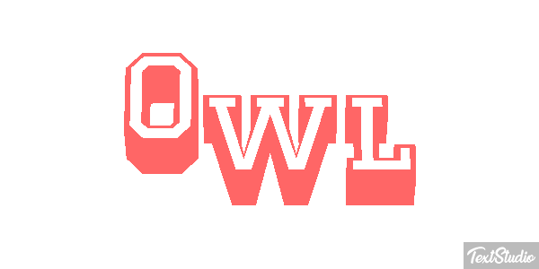 Owl Tekst effect