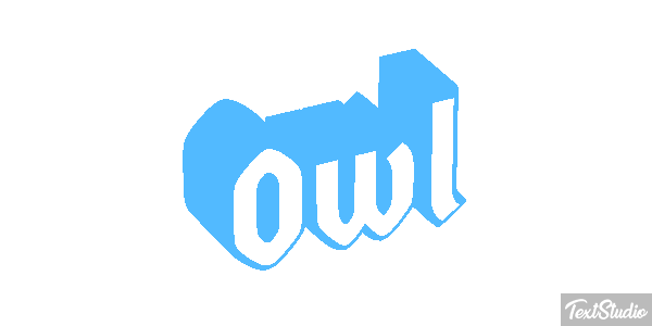Owl Tekst effect
