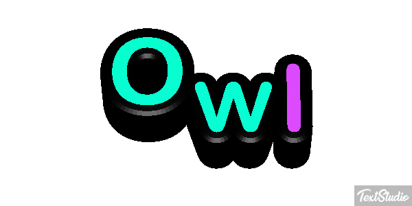 Owl Tekst effect