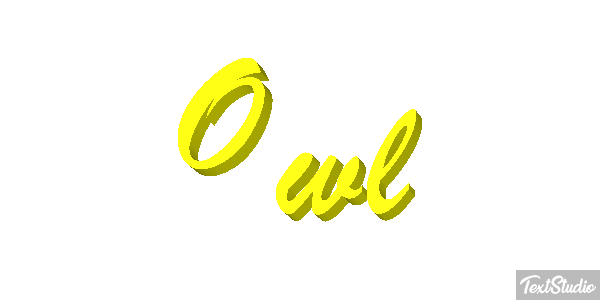 Owl Tekst effect